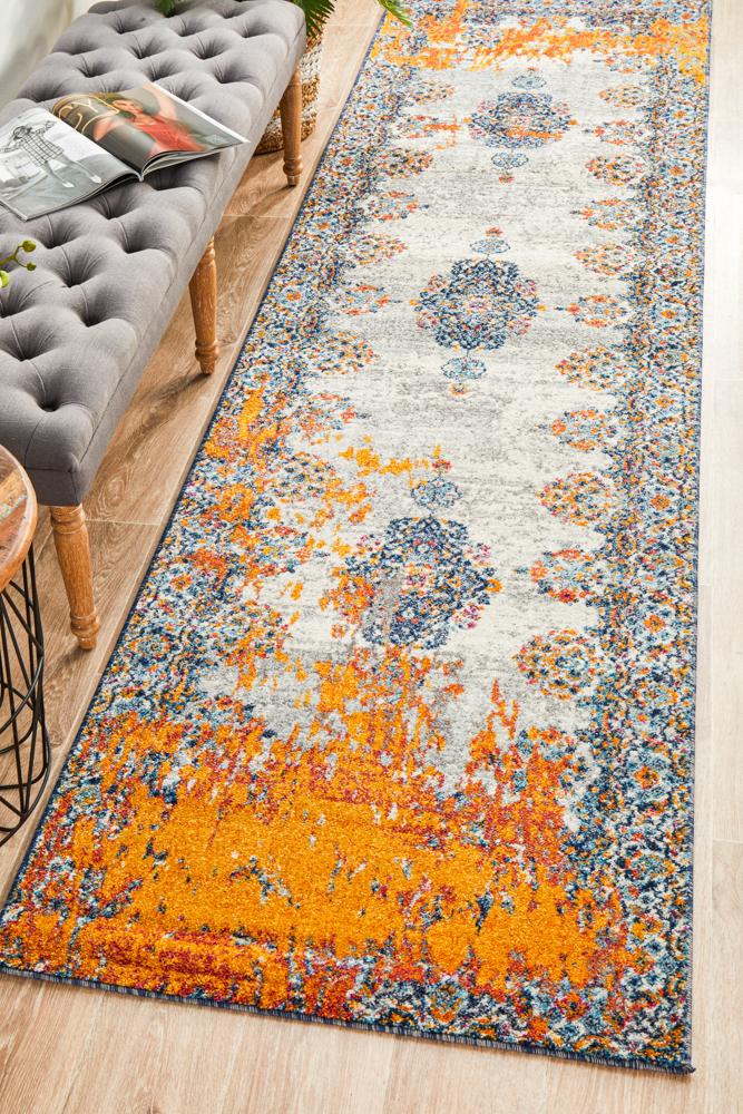 Luminosity 555 Bone Runner Rug.