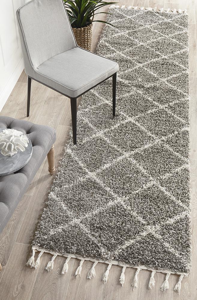 Kesar 22 Grey Runner Rug.