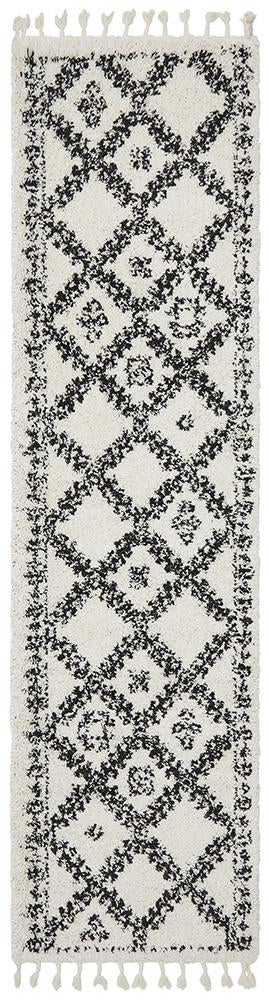 Kesar 33 White Runner Rug.