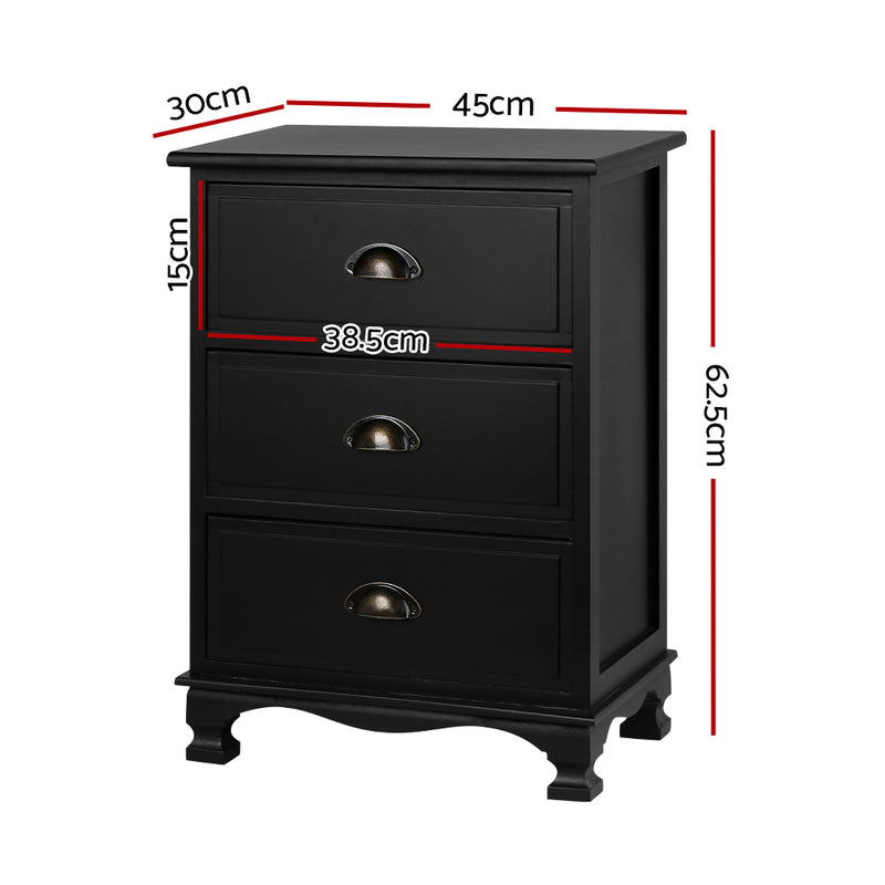 Isdes Bedside - Black