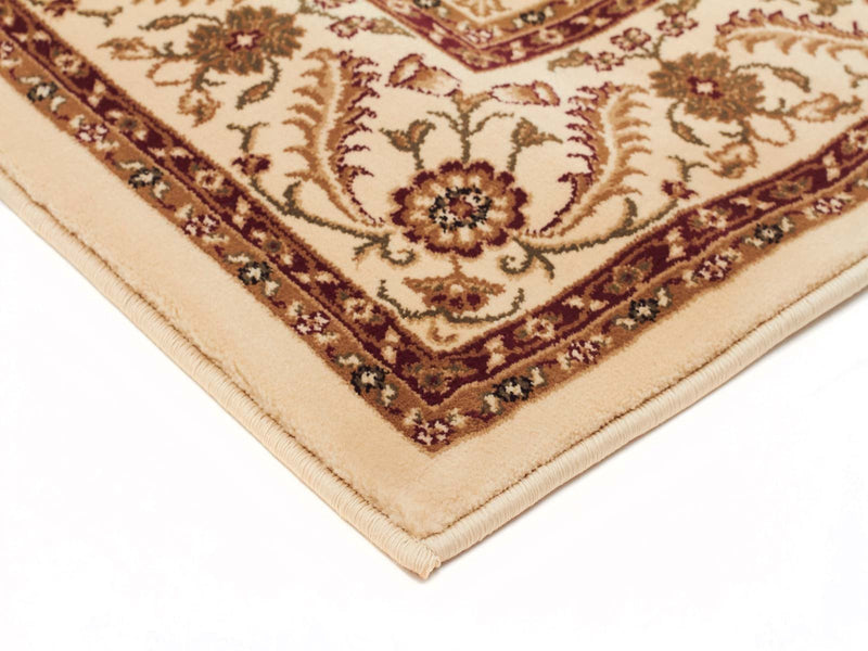 Tuggerah Medallion Runner Ivory with Ivory Border Runner Rug.