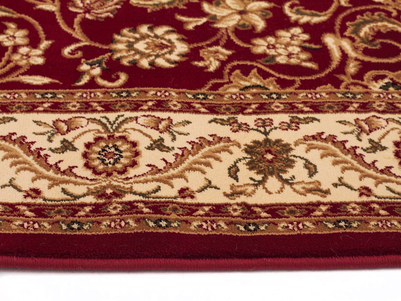 Tuggerah Medallion Runner Red with Ivory Border Runner Rug.