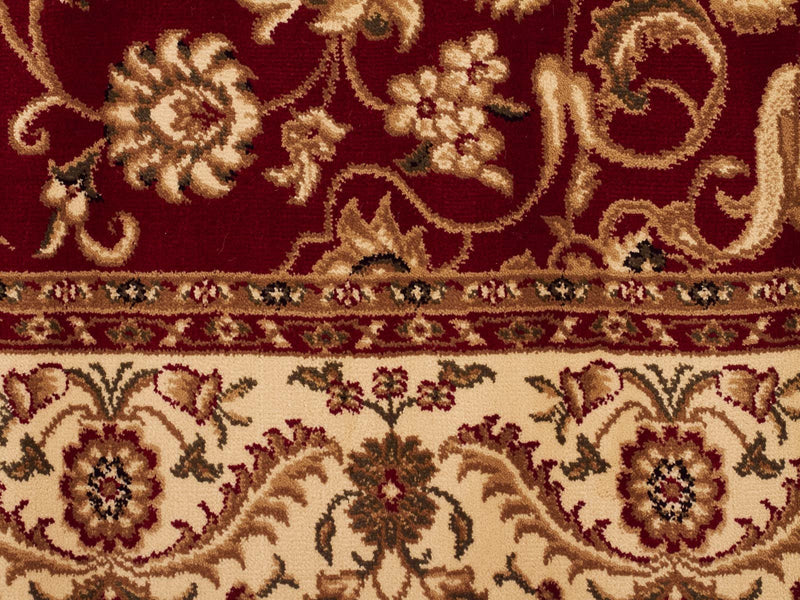 Tuggerah Medallion Runner Red with Ivory Border Runner Rug.