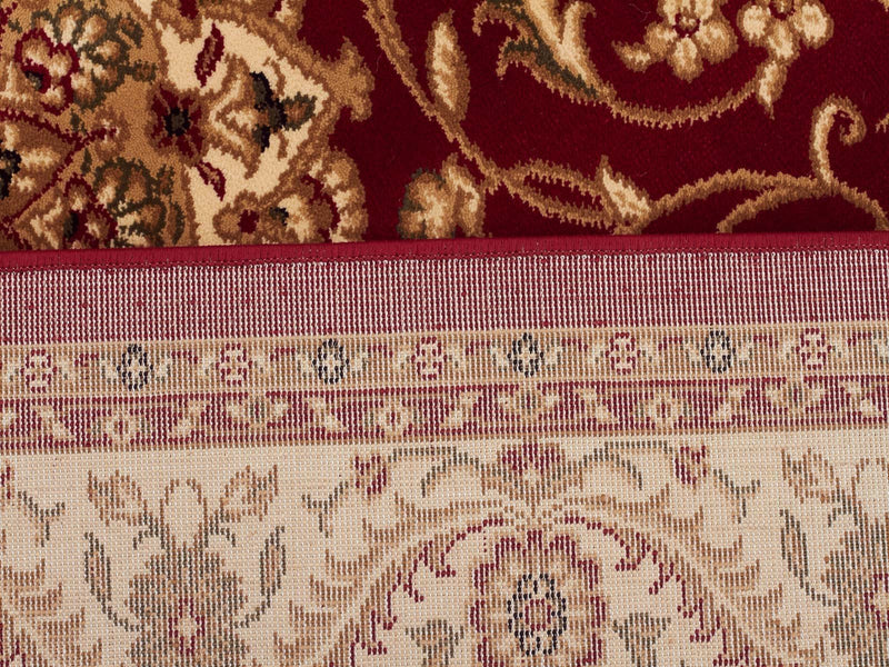 Tuggerah Medallion Runner Red with Ivory Border Runner Rug.