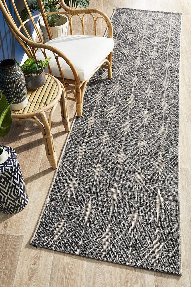 Culture Terrace 5502 Black Runner Rug.