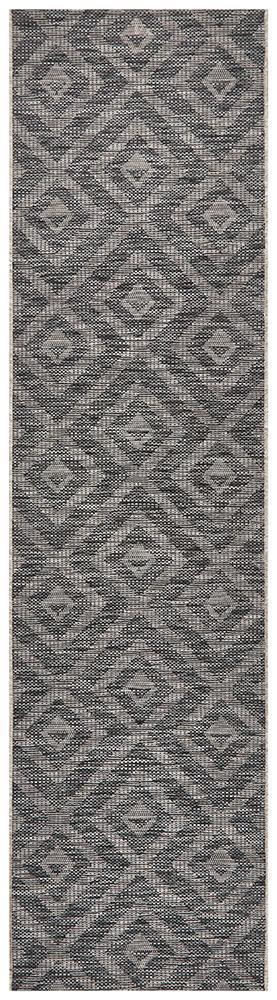 Culture Terrace 5504 Black Runner Rug.