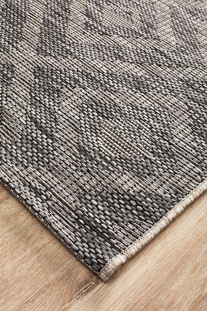 Culture Terrace 5504 Black Runner Rug.