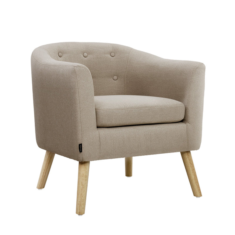 Adora Fabric Armchair - Beige