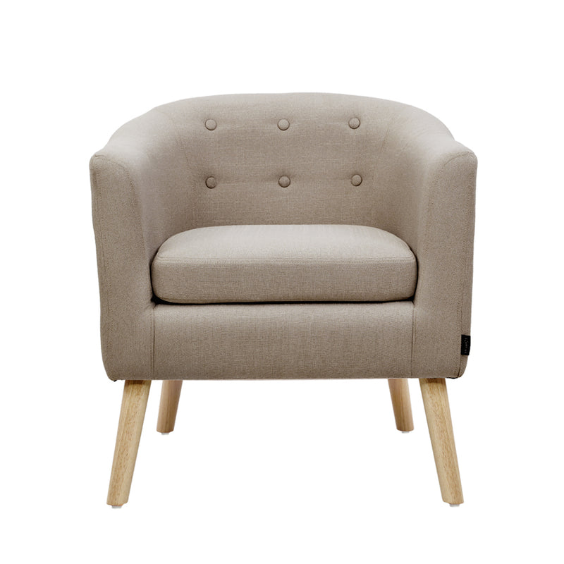 Adora Fabric Armchair - Beige